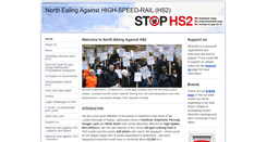 Desktop Screenshot of ealing-against-hs2.co.uk